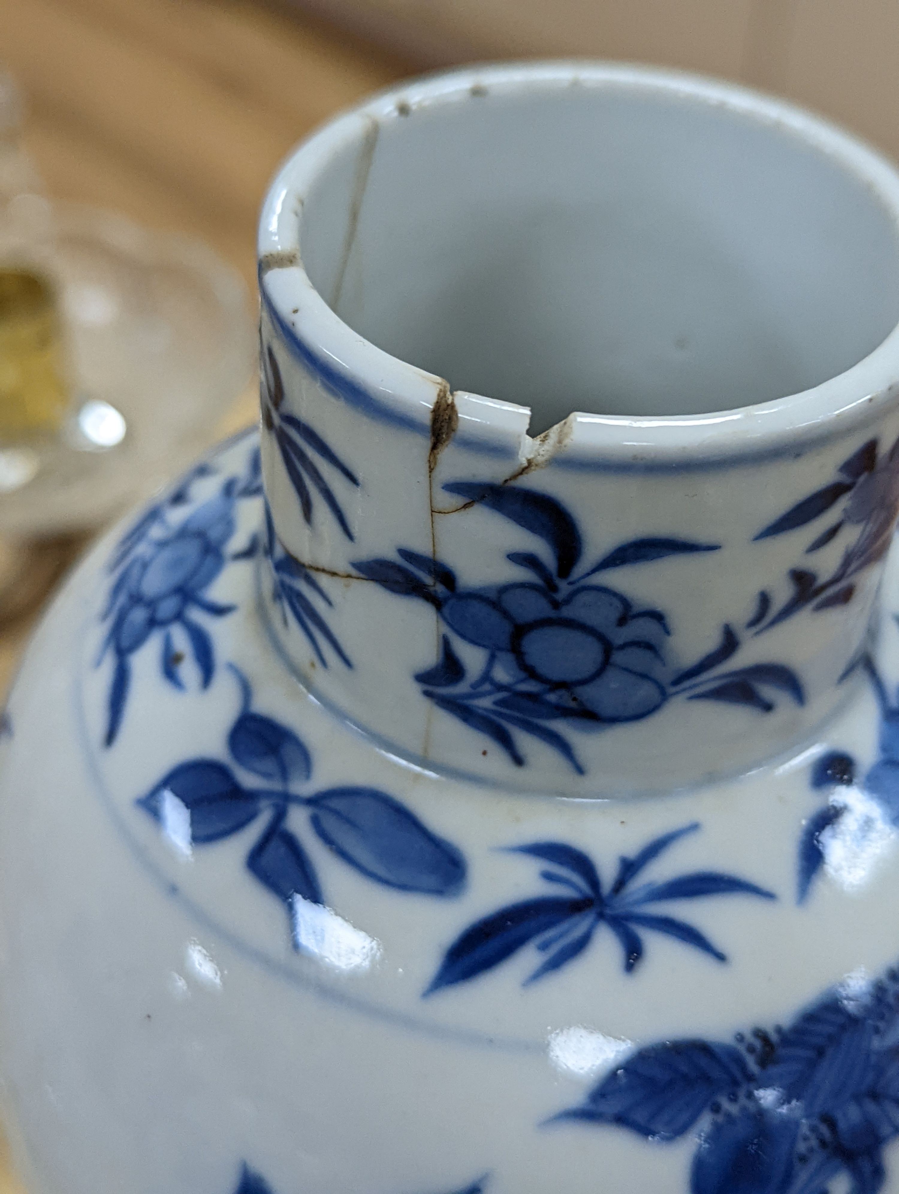 A pair of Chinese blue and white ‘boys’ baluster vases and a Chinese blue and white jar, 19th-century and later 27cm